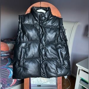 Evereve faux leather vest